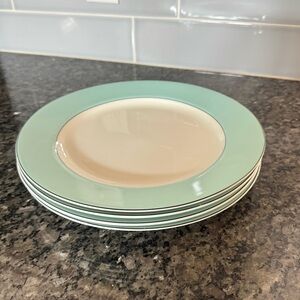 Kate Spade x Lenox Dinner Plates in Mint Green Set of 4